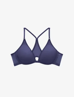 Bare Mesh Front Close Racerback Bra