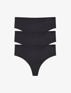 24/7® Classic High Waist Thong 3 Pack Box