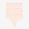 24/7® Classic High Waist Thong 3 Pack Box