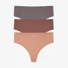 24/7® Classic High Waist Thong 3 Pack Box