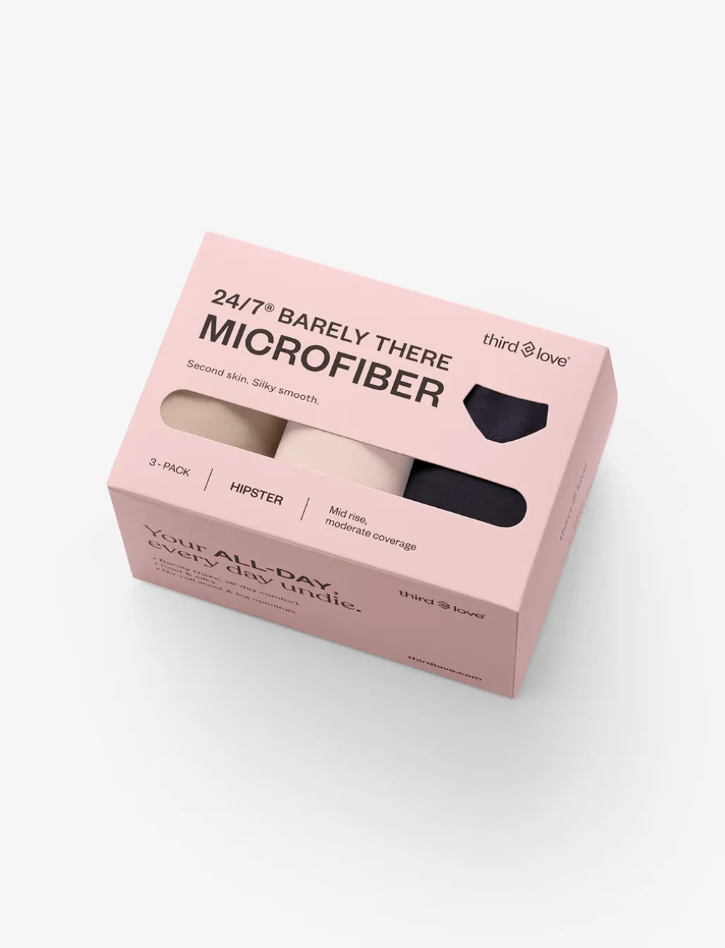 24/7® Classic Hipster 3 Pack Box