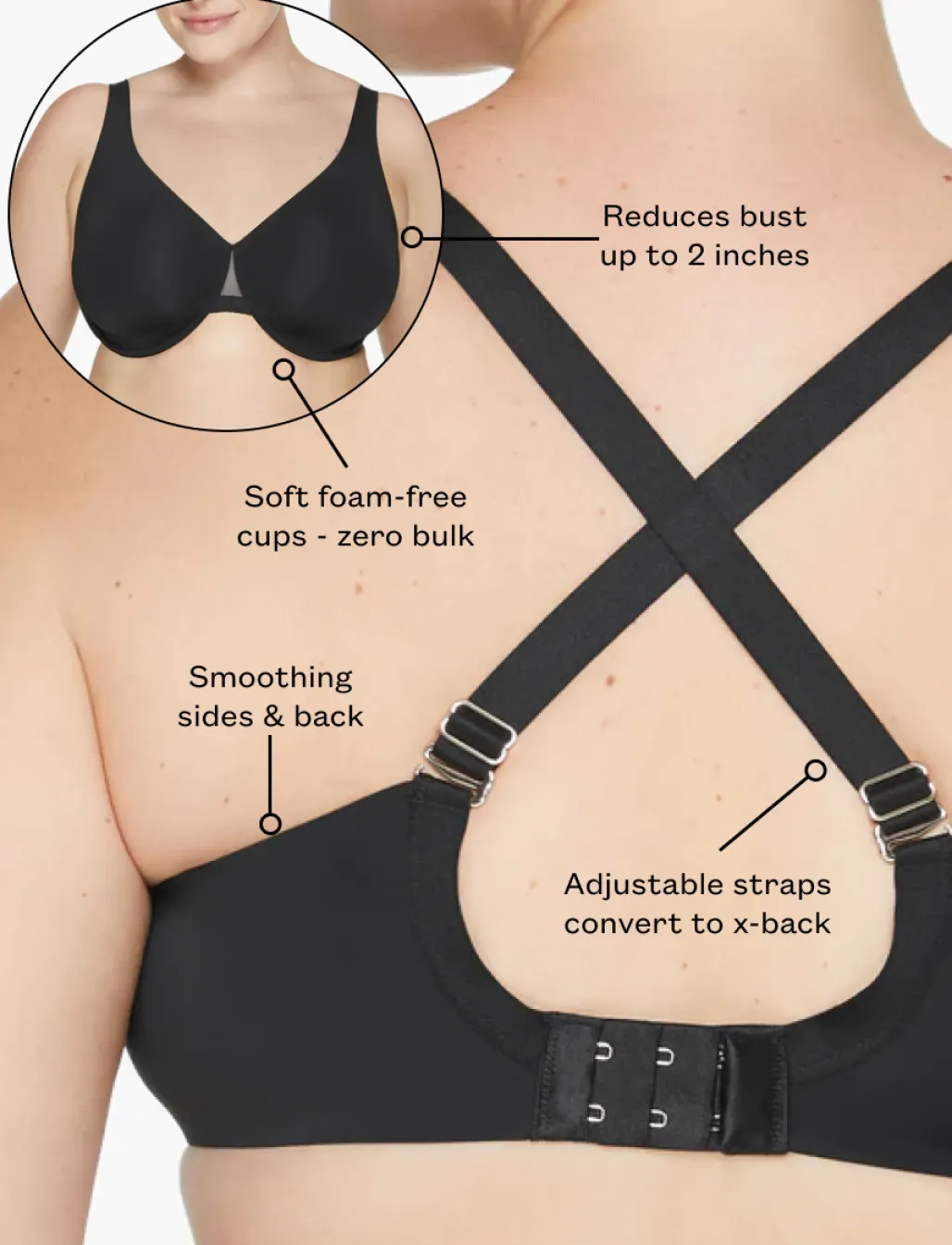 24/7® Classic Unlined Minimizer Bra