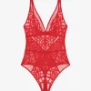 Rose Lace Unlined Bodysuit