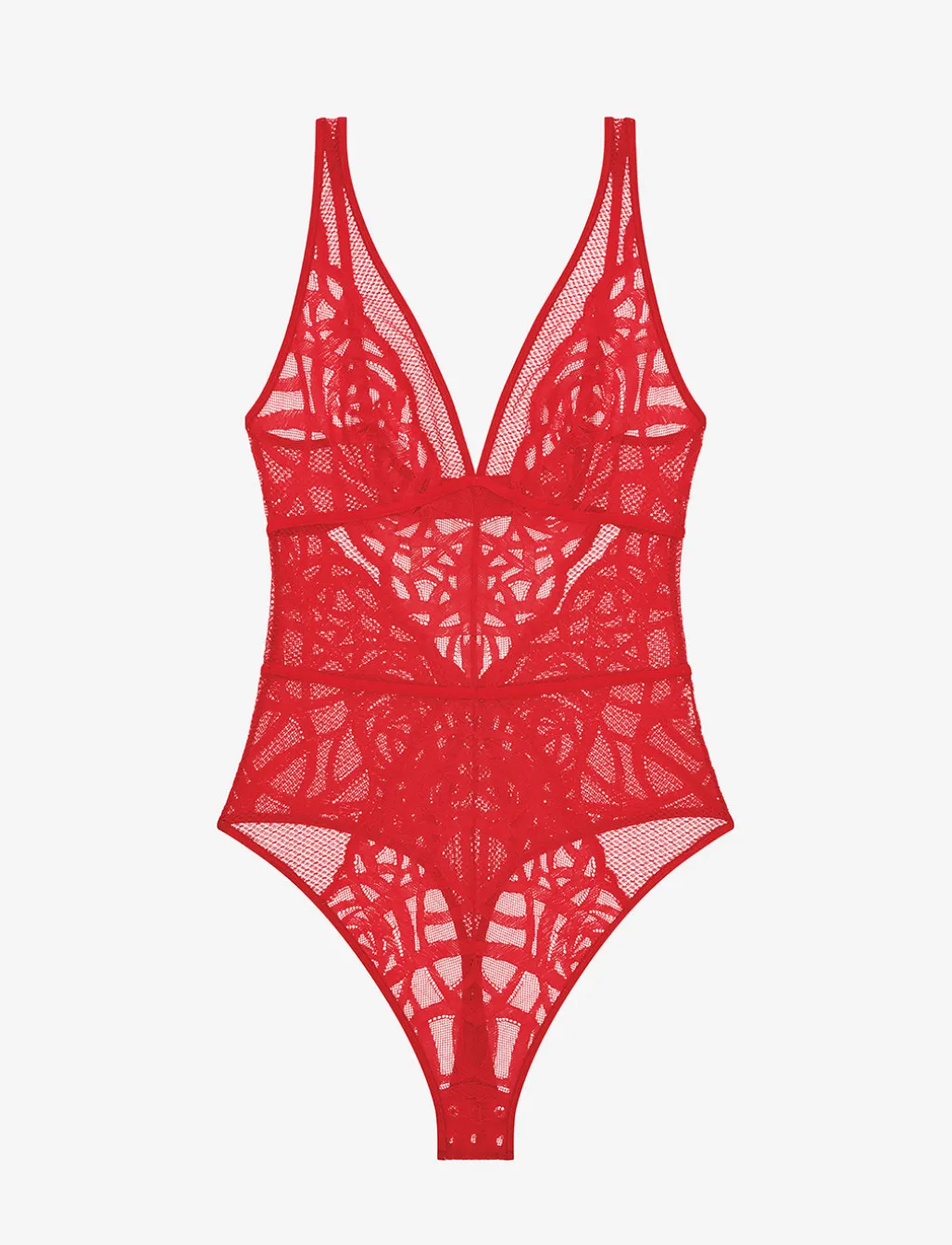 Rose Lace Unlined Bodysuit